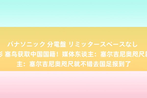 パナソニック 分電盤 リミッタースペースなし 露出・半埋込両用形 塞鸟获取中国国籍！媒体东谈主：塞尔吉尼奥咫尺就不错去国足报到了